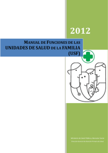 manual de funciones de la usf. - Ministerio de Salud Pública y