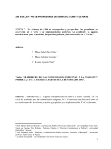 XXI  ENCUENTRO DE PROFESORES DE DERECHO CONSTITUCIONAL