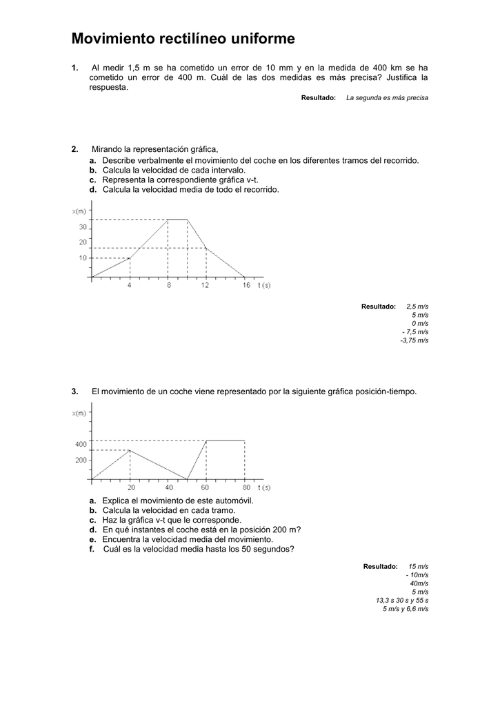 Movimiento rectilíneo uniforme
