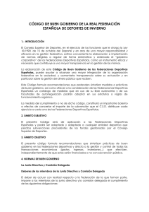 Código de Buen Gobierno - Real Federación Española