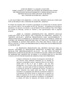 HUSD Notice of Election (Spanish)