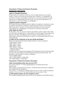 Asociación Chilena de Enduro Ecuestre PREGUNTAS