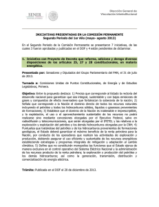 Segundo Periodo de la Comisión Permanente del 1er Año (mayo