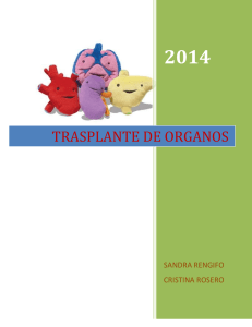 2014  TRASPLANTE DE ORGANOS SANDRA RENGIFO