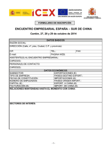 ENCUENTRO EMPRESARIAL ESPAÑA - ICEX España Exportación