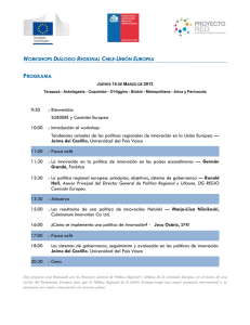 Workshops Diálogo Regional Chile-Unión Europea