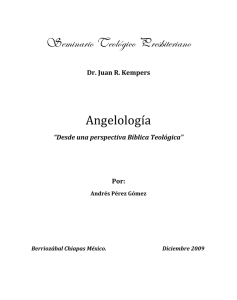 Angelología Desde una perspectiva Bíblica Teológica