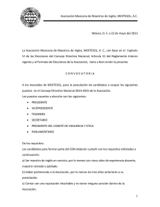 Asociación Mexicana de Maestros de Inglés, MEXTESOL, A.C.