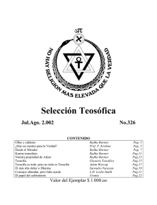 Revista 326 - Jul Ago 2002 - Sociedad Teosófica en Colombia