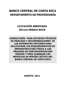 Licitación Abreviada 2011LA-000016-BCCR