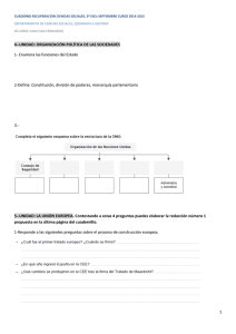 UNIDAD: ORGANIZACIÓN POLÍTICA DE LAS SOCIEDADES