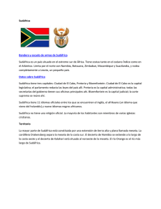 Sudáfrica Bandera y escudo de armas de Sudáfrica Sudáfrica es un