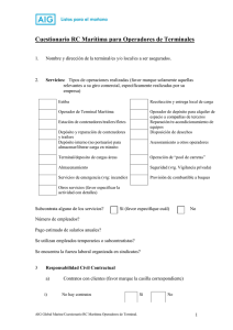 Terminal Operations Questionnaire