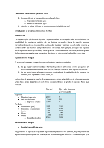 Cambios en la hidratación y función renal