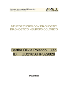neuropsychology diagnostic diagnostico neuropsicológico