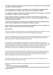 La Fundación Alianza Francesa tiene el gusto de presentar la 3ra