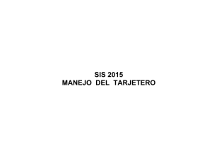 Manejo Tarjetero 2015 - Servicios Estatales de Salud