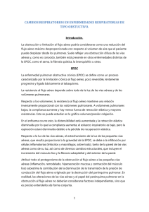 CAMBIOS RESPIRATORIOS EN ENFERMEDADES RESPIRATORIAS DE TIPO OBSTUCTIVO.