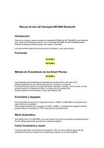 Manual de Uso del Gamepad NR-9900 Bluetooth Introducción