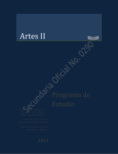 Artes II Programa de Estudio