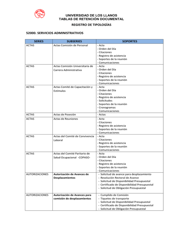 52000 Servicios Administrativos