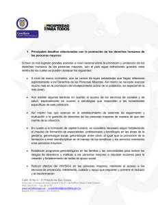 Protección de los Derechos Humanos de las Personas Mayores