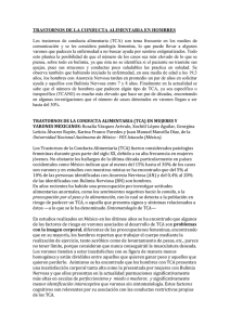 TRASTORNOS DE LA CONDUCTA ALIMENTARIA EN HOMBRES