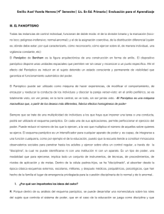 Emilio Axel Varela Herrera|4° Semestre| Lic. En Ed. Primaria| Evaluación...  III. EL PANOPTISMO