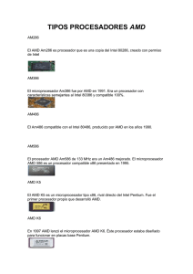 Tipos de procesadores ADM.