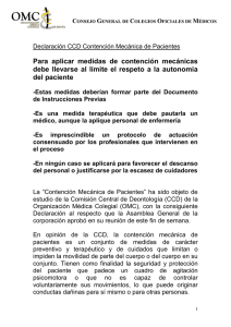 Nota Prensa Declaraci%F3n CCD sobre Contenci
