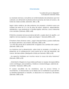 Citas textuales “La adicción por la delgadez” Concepción Salcedo