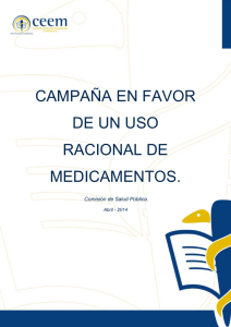 Campaña a favor del uso racional de los medicamentos