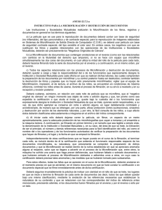 ANEXO 22.7.2-a INSTRUCTIVO PARA LA MICROFILMACIÓN Y DESTRUCCIÓN DE DOCUMENTOS