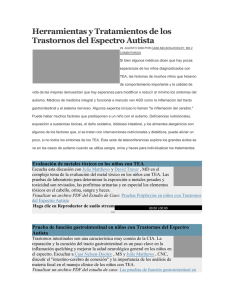 Herramientas y Tratamientos de los Trastornos del Espectro Autista