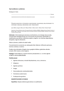 Granulomatous cutaneous sarcoidosis