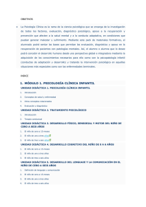 unidad did&aacute;ctica 1. psicolog&iacute;a cl&iacute;nica infantil