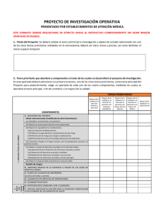 º Formato de descripción detallada de Proyectos de Investigación