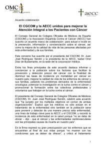 Nota Prensa CGCOM AECC