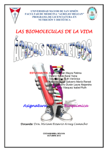 Las Biomoléculas - Web Miriam Rosario Arnez Camacho