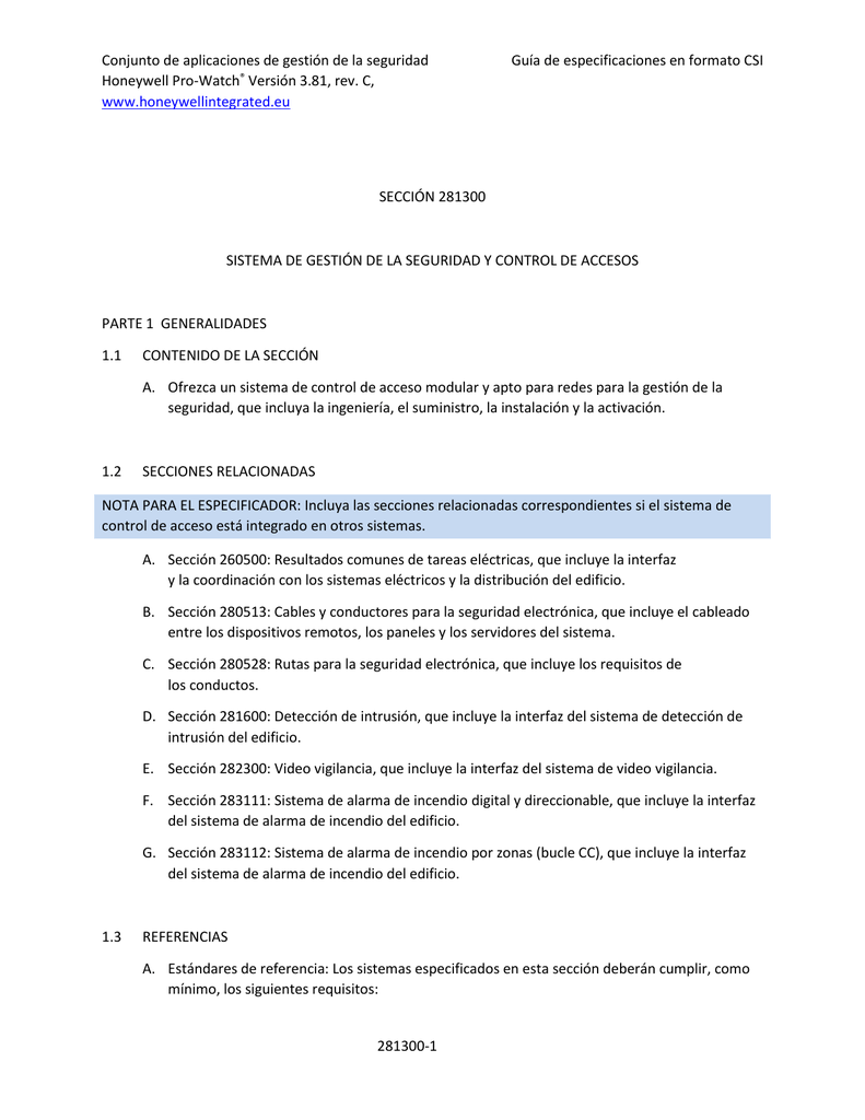 Sistema de Gestión de la Seguridad y Control