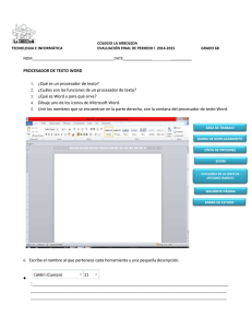 DEFINICION PROCESADOR DE TEXTO