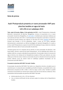 Asahi Photoproducts presenta un nuevo procesador