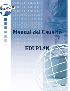 Manual de Usuario EduPlan: Gesti&oacute;n Educacional