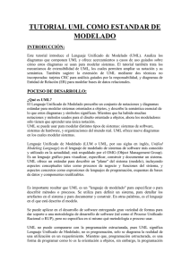 TUTORIAL UML COMO ESTANDAR DE MODELADO