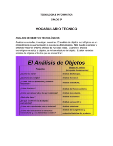 VOCABULARIO TÉCNICO TECNOLOGIA E INFORMATICA GRADO 5º