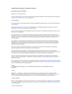 ADMINISTRACIÓN FEDERAL DE INGRESOS PÚBLICOS Resolución General N° 3615/2014