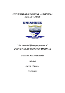 UNIVERSIDAD REGIONAL AUTÓNOMA DE LOS ANDES FACULTAD DE CIENCIAS MÉDICAS