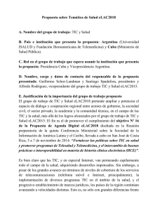 Propuesta sobre Temática de Salud eLAC2018