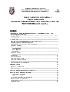DEPARTAMENTO DE INFORM&Aacute;TICA Y TELECOMUNICACIONES INSTITUTO POLIT&Eacute;CNICO NACIONAL