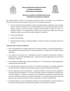 requisitos - Universidad de Antioquia